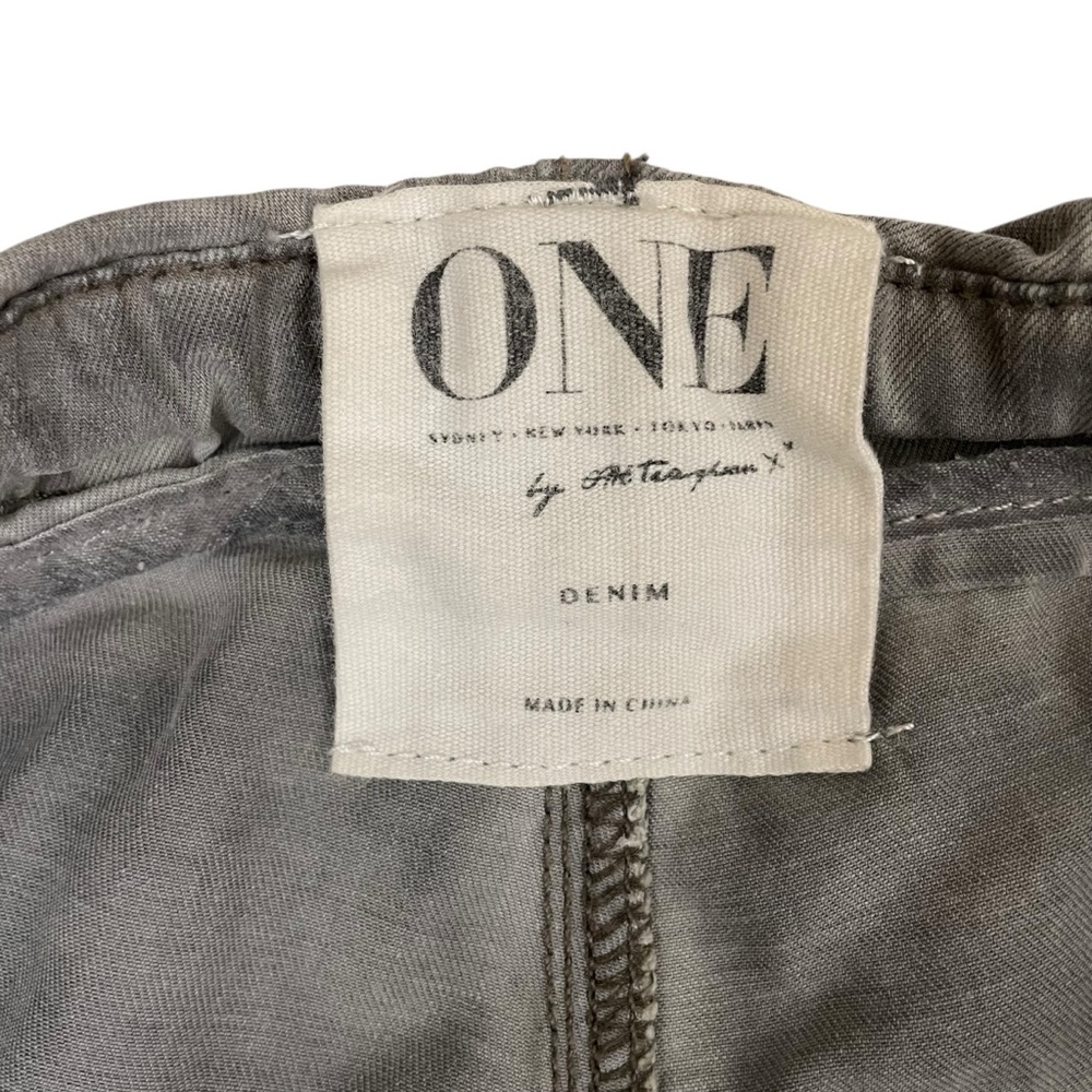 ONE by one teaspoon Super Tough Grey‎ Drawstring Jean Sz 25 - Picture 11 of 14